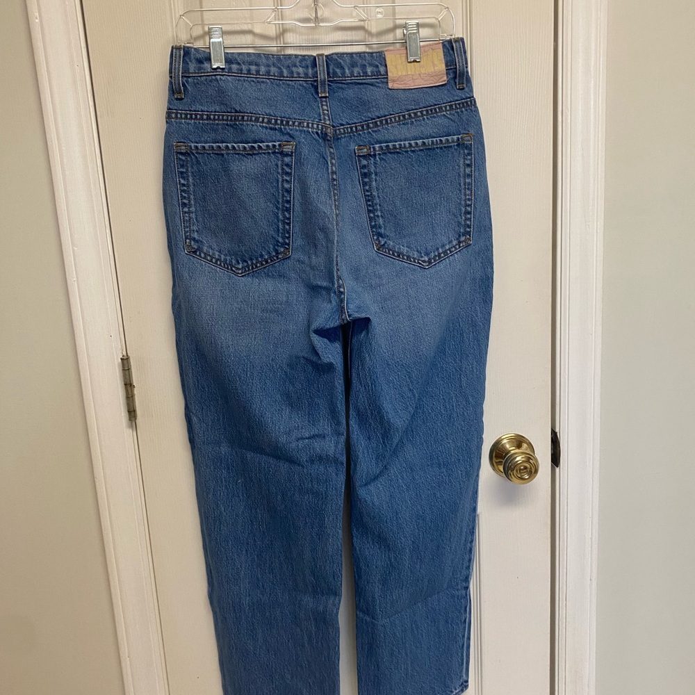 Mother Snacks 
Straight Leg Jeans in Medium Blue Denim - Picture 2 of 6